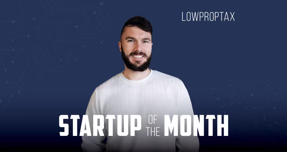 LowPropTax featured as Startup of the Month in Comstock's Magazine, David Webb